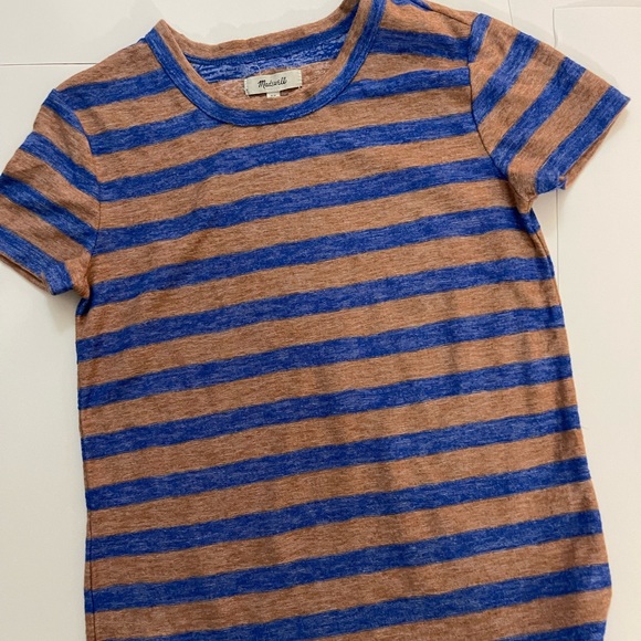 Madewell Tops - Madewell Hi-Fi Shrunken Tee in Loretta Stripe Women’s size XS